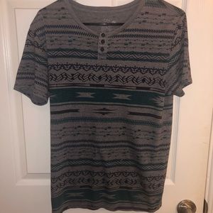 Aztec print tee